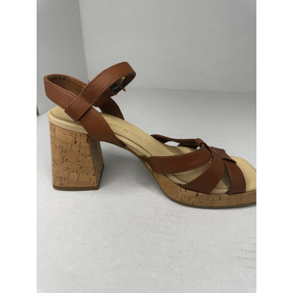 Paul Green Tina Fisherman Sandals Tan Neutral Leather Size UK 6 US 8.5 - Picture 7 of 12
